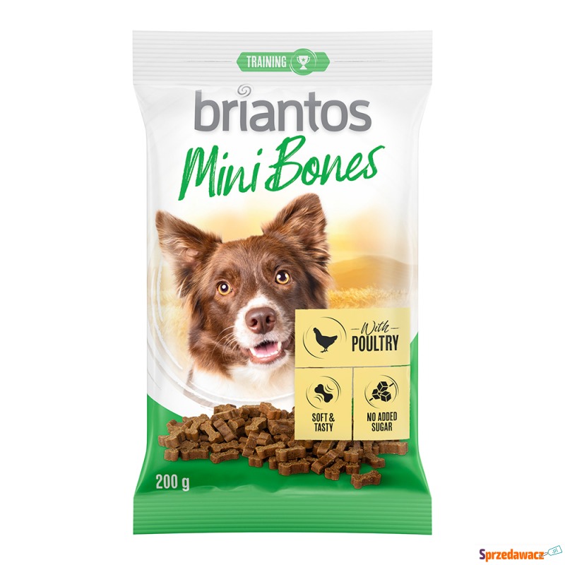 Briantos Mini Bones - Drób, 2 x 200 g - Przysmaki dla psów - Luboszyce