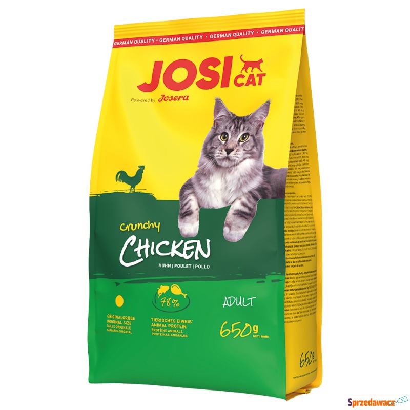 Josera JosiCat Crunchy, chrupiący kurczak - 650... - Karmy dla kotów - Gdynia