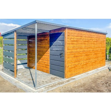 Domek Ogodowy 4,5x3m + wiata 1,5m  drewnopodobny... - Altany, domki, namioty - Nowogard - zdjęcie 4