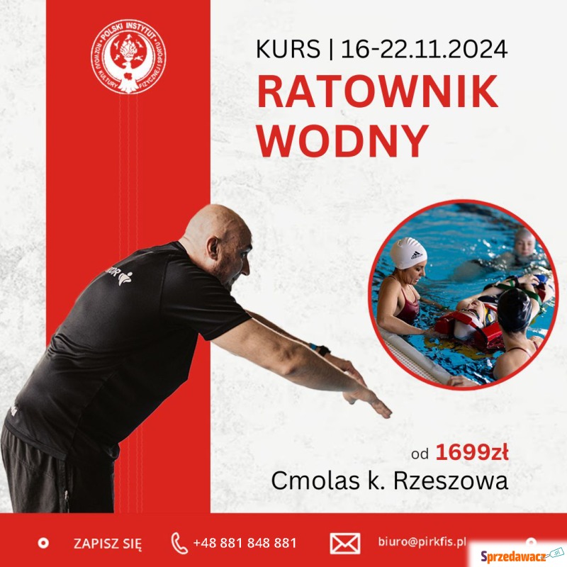 Kurs na ratownika wodnego - Szkolenia, kursy stacjonarne - Rzeszów