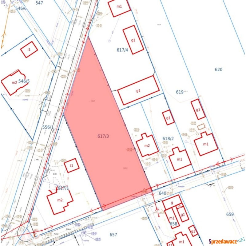 Działka budowlana Latowicz sprzedam, pow. 2429 m2  (24.3a), uzbrojona