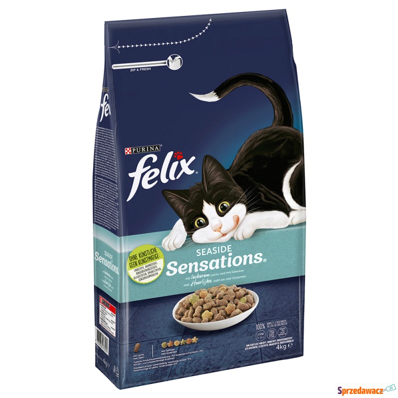 Felix Seaside Sensations, z łososiem - 2 x 4 kg - Karmy dla kotów - Pabianice