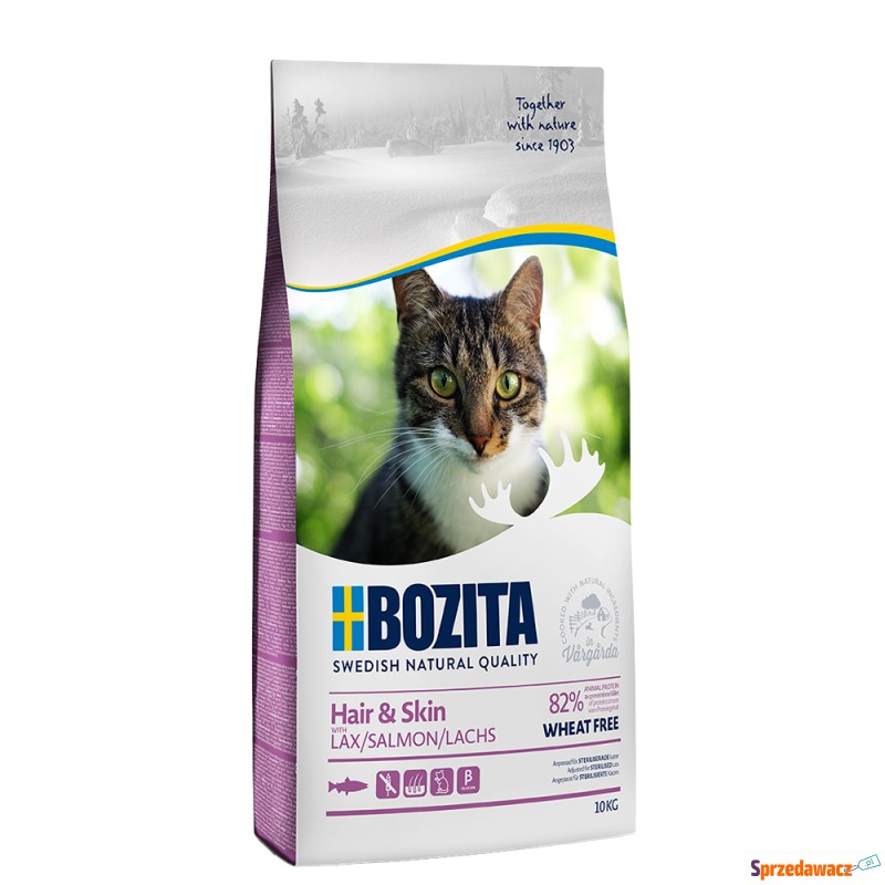 Bozita Hair & Skin, bez pszenicy - 10 kg - Karmy dla kotów - Starachowice