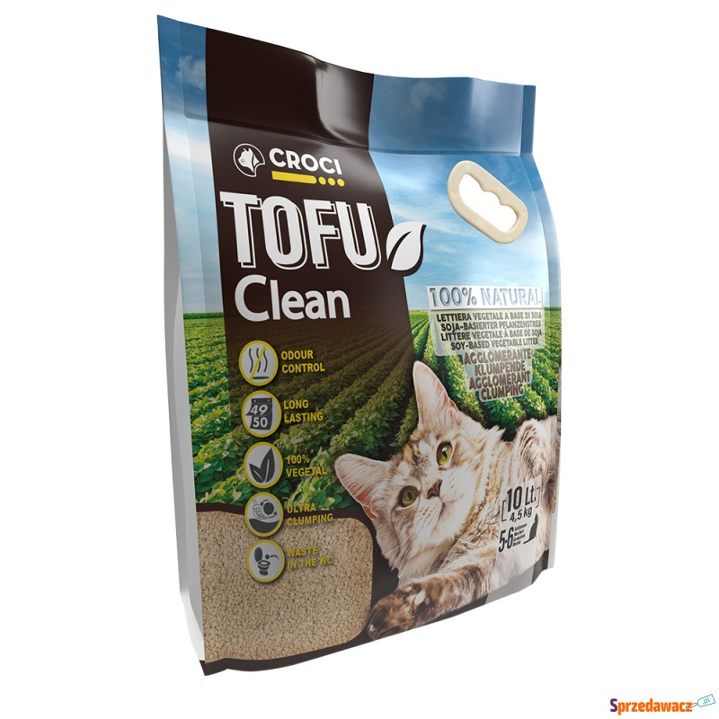 Croci Tofu Clean żwirek dla kota - 10 l (ok. 4,5... - Żwirki do kuwety - Warszawa