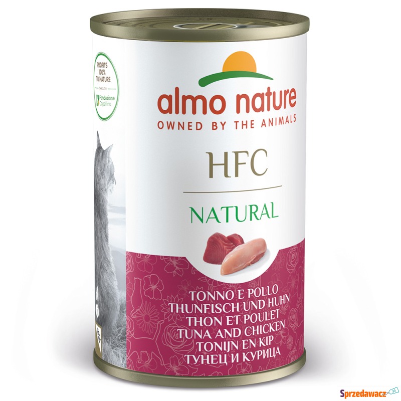 Almo Nature HFC, 6 x 140 g - Tuńczyk i kurczak - Karmy dla kotów - Inowrocław