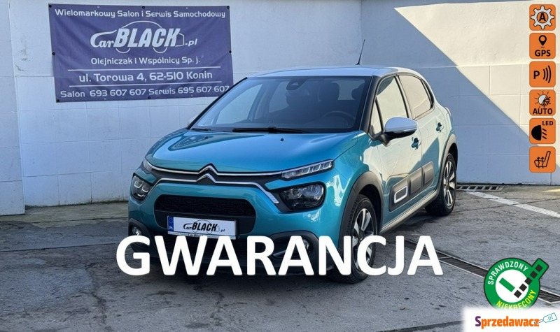 Citroen C3 2021,  1.2 benzyna - Na sprzedaż za 55 900 zł - Konin