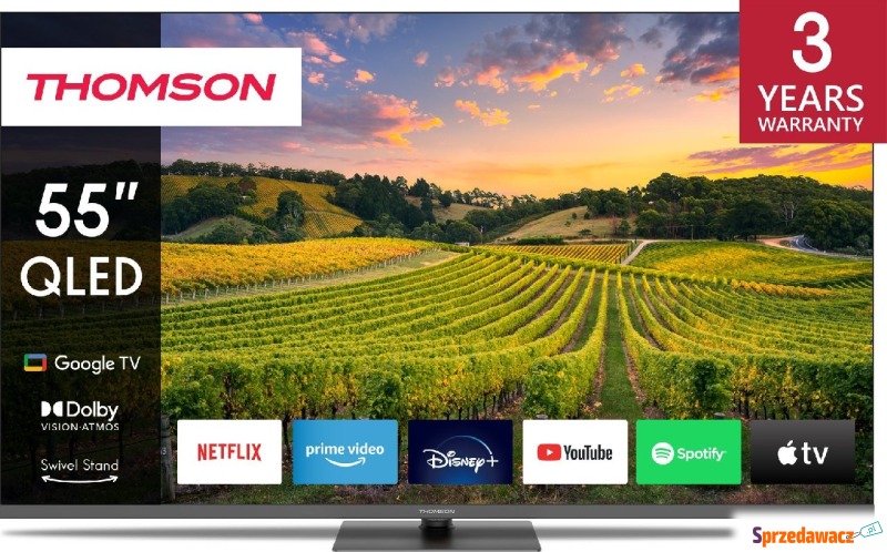 Telewizor Thomson 55QG5C14 QLED 55'' 4K Ultra... - Telewizory - Gorzów Wielkopolski