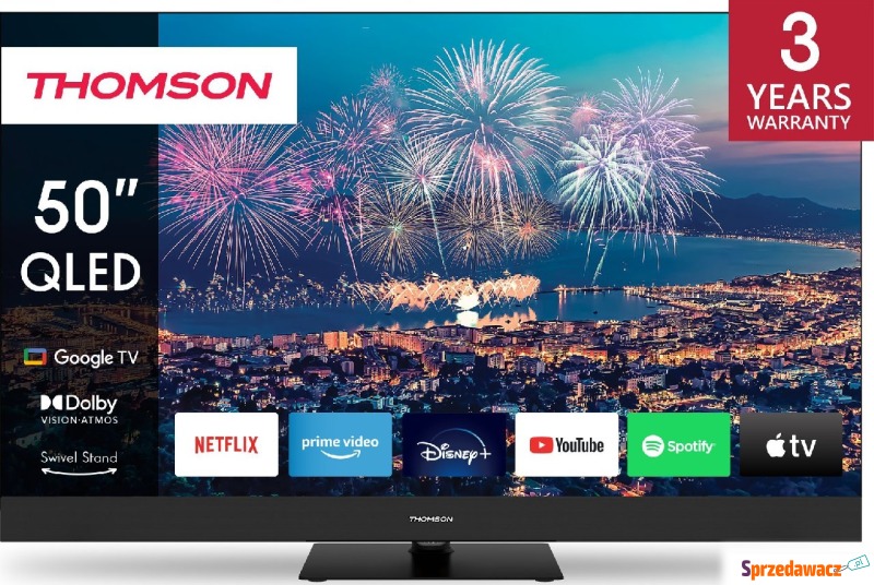 Telewizor Thomson 50QG6C14 QLED 50'' 4K Ultra... - Telewizory - Wrocław