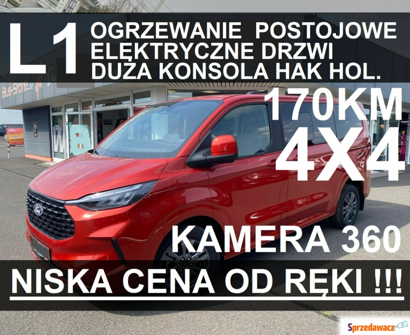 Ford Tourneo Custom  Minivan/Van 2024,  2.0 diesel - Na sprzedaż za 287 574 zł - Szczecinek