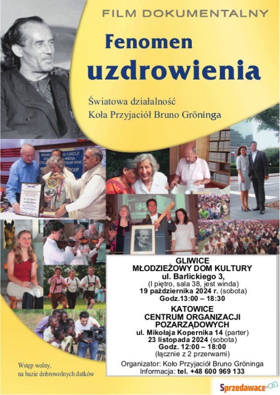 GLIWICE Film uzdrowienia pokojan stres raka bóle... - Pozostałe artykuły - Gliwice