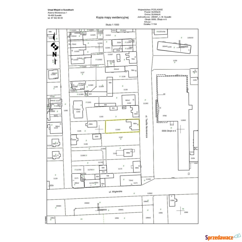 Działka budowlana na sprzedaż, 655m², Suwałki,... - Działki na sprzedaż - Suwałki