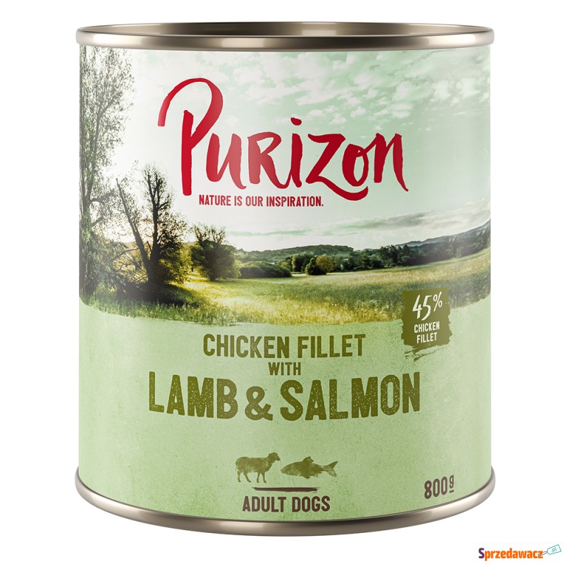 Purizon Adult, 12 x 800 g  - Jagnięcina i łosoś... - Karmy dla psów - Tarnowskie Góry