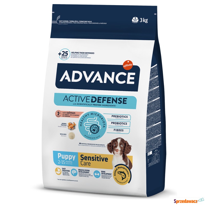 Advance Puppy Sensitive, z łososiem - 3 kg - Karmy dla psów - Piaseczno