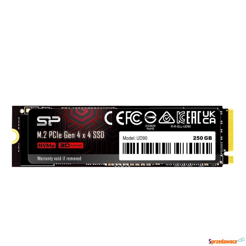 Dysk SSD Silicon Power UD90 250GB M.2 PCIe Gen4x4... - Dyski twarde - Zielona Góra