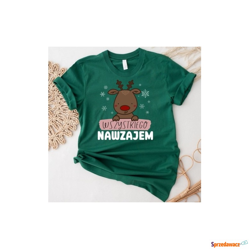 Zielona damska koszulka świąte...