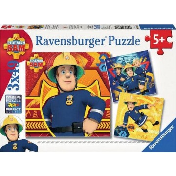 Puzzle Ravensburger Strażak Sam - Dzwoń po pomoc! 3x49 el.