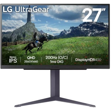 LG 27GS85Q-B - 27'' | Nano IPS | QHD | 1ms | 180Hz / 200Hz OC | HDR 400