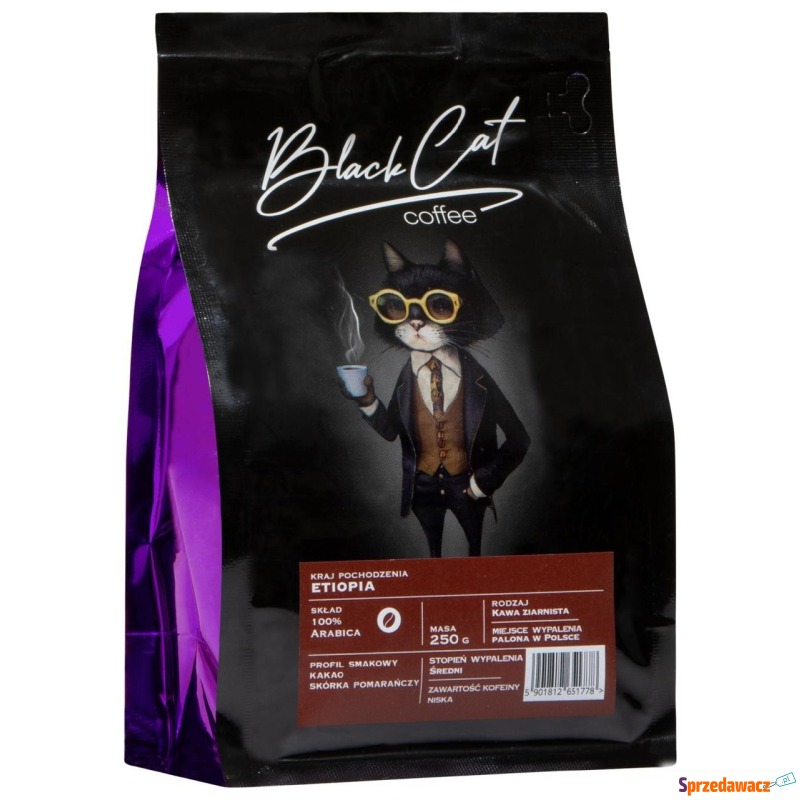 Kawa ziarnista Black Cat Etiopia 250 g - Kawa - Rzeszów