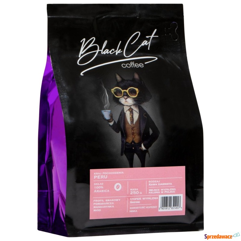 Kawa ziarnista Black Cat Peru Specjalty 250 g - Kawa - Żory