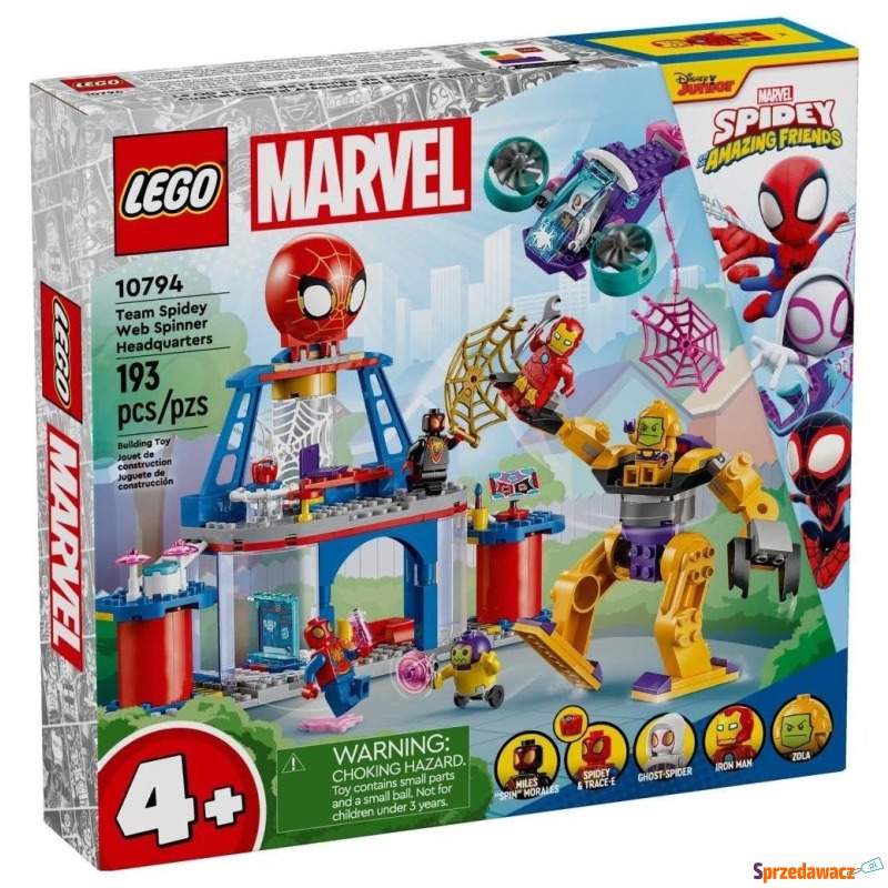 Klocki konstrukcyjne LEGO Spidey 10794 Siedziba... - Klocki - Słupsk