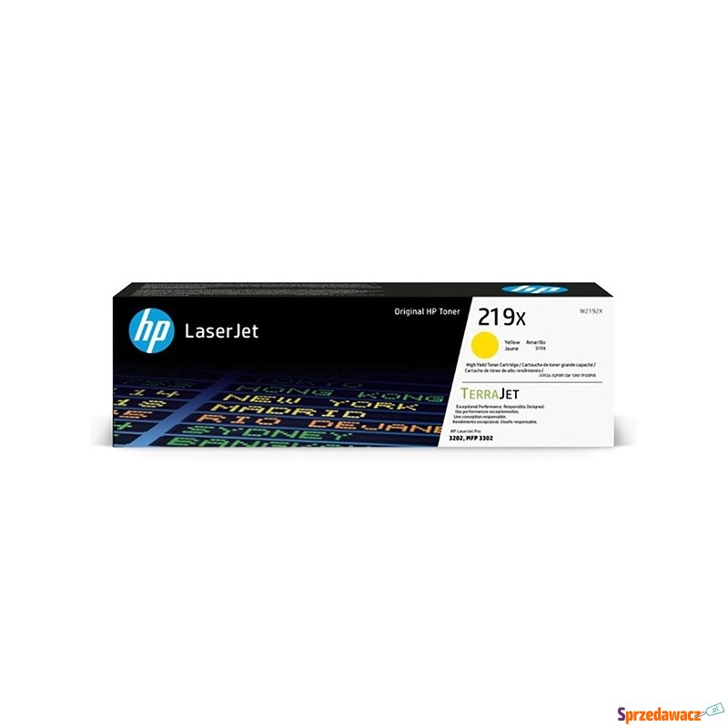 HP TerraJet oryginalny toner W2192X, HP 219X,... - Tusze, tonery - Pilchowo