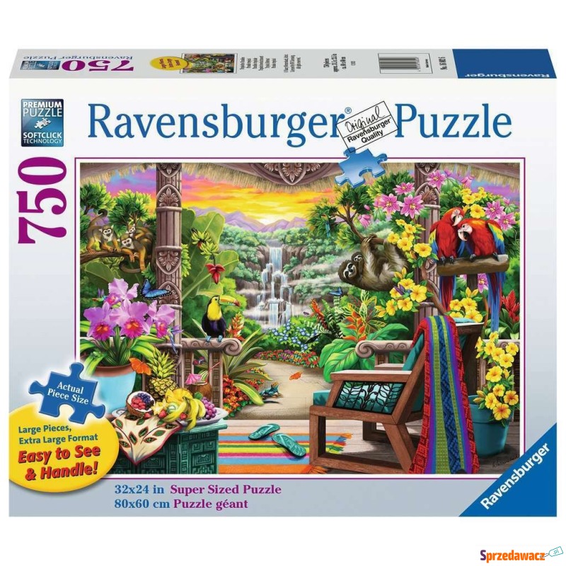 Puzzle Ravensburger Odpoczynek w tropikach 750... - Puzzle - Grudziądz