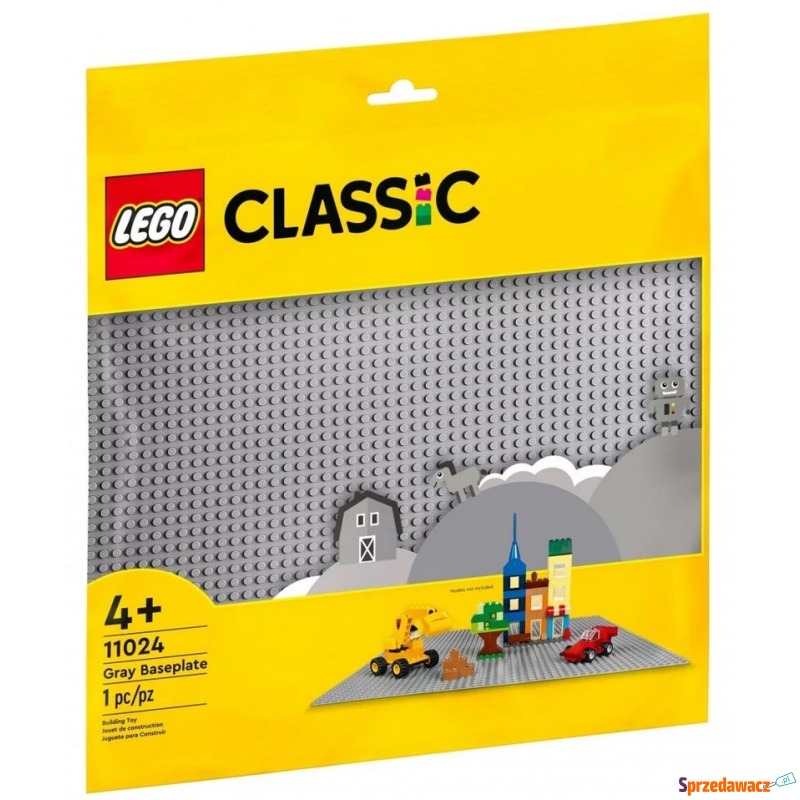 Klocki konstrukcyjne LEGO Classic 11024 Szara... - Klocki - Ciechanów