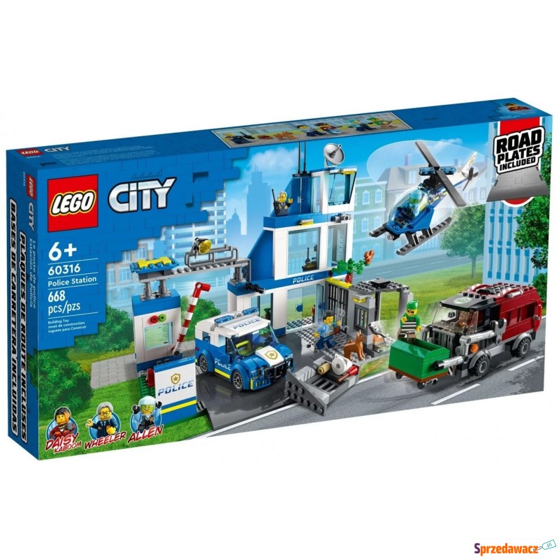 Klocki konstrukcyjne LEGO City 60316 Posterunek... - Klocki - Grodzisk Wielkopolski