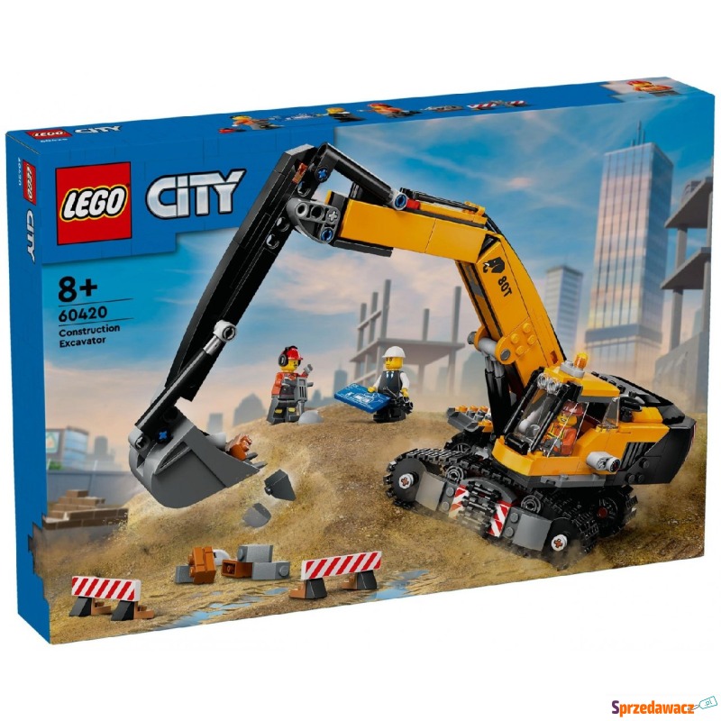 Klocki konstrukcyjne LEGO City 60420 Żółta koparka - Klocki - Żagań