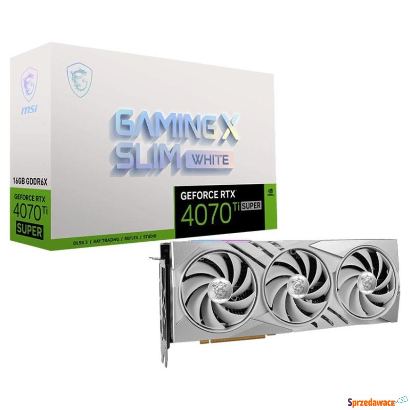 MSI GeForce RTX 4070 Ti SUPER GAMING X SLIM WHITE... - Karty graficzne - Słupsk