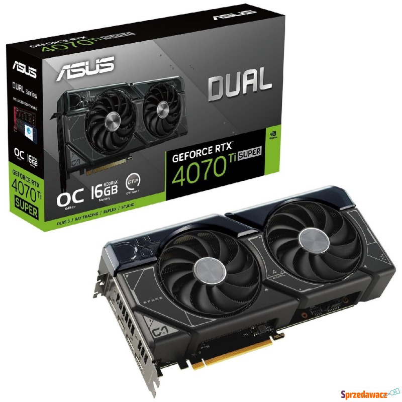 ASUS GeForce RTX 4070 Ti SUPER DUAL 16GB OC DLSS... - Karty graficzne - Opole