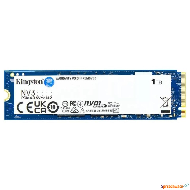 Kingston NV3 M.2 Pcie 4.0 NVMe 1TB - Dyski twarde - Wałbrzych