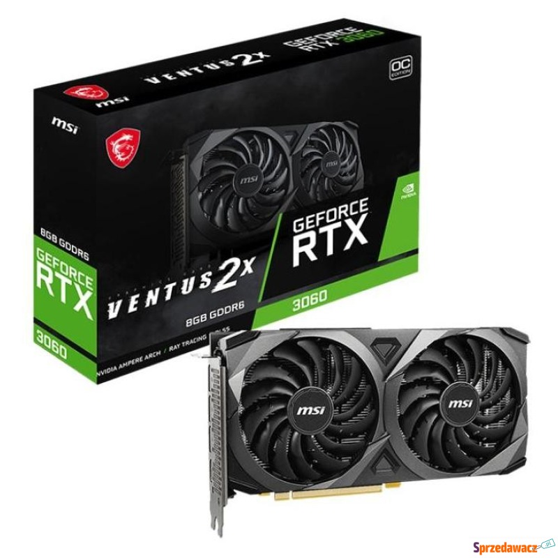 MSI GeForce RTX 3060 VENTUS 2X 8GB OC LHR - Karty graficzne - Toruń