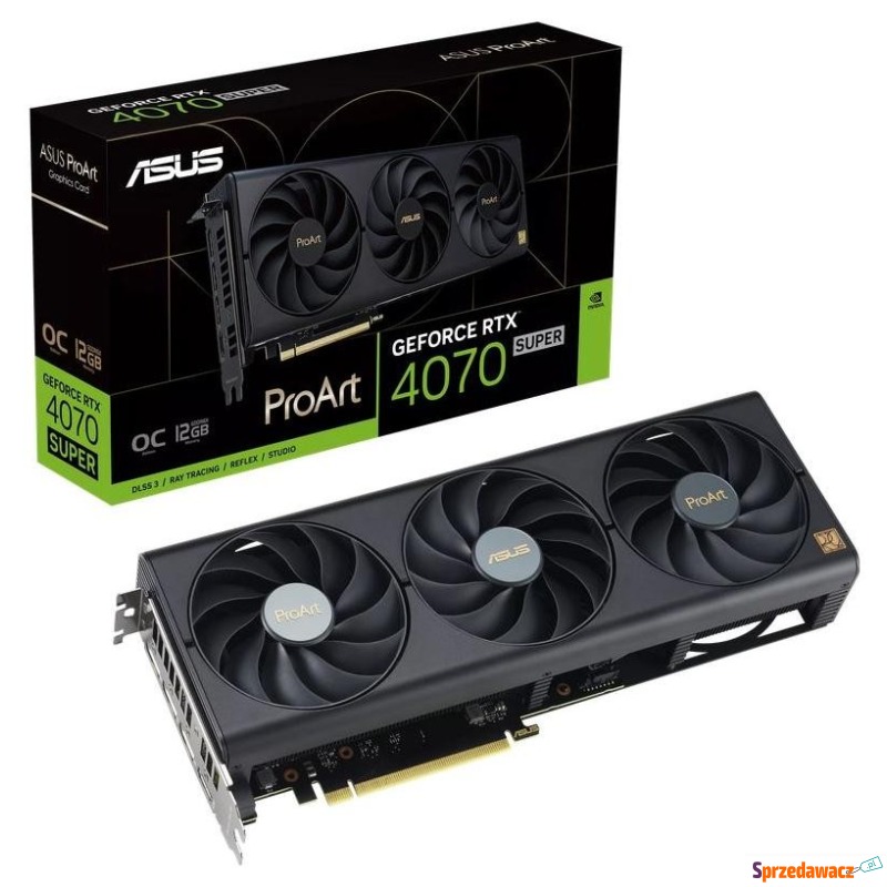 ASUS GeForce RTX 4070 SUPER ProART OC 12GB DLSS... - Karty graficzne - Włocławek