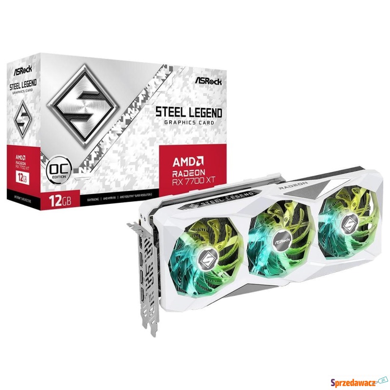 ASRock Radeon RX 7700 XT Steel Legend 12GB GDDR6 - Karty graficzne - Rzeszów