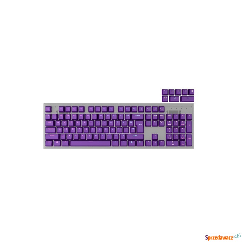 Genesis Lead 300 fioletowe Double Shot Keycaps - Klawiatury - Mysłowice