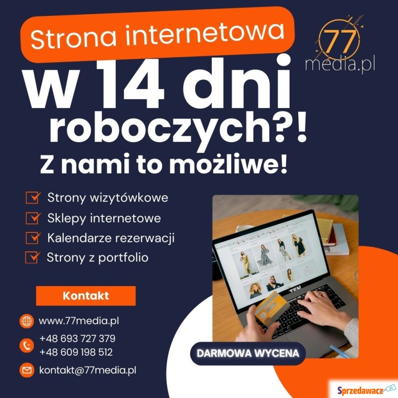 Strona internetowa w 14 dni-szybko, skutecznie... - Reklama, marketing - Wrocław