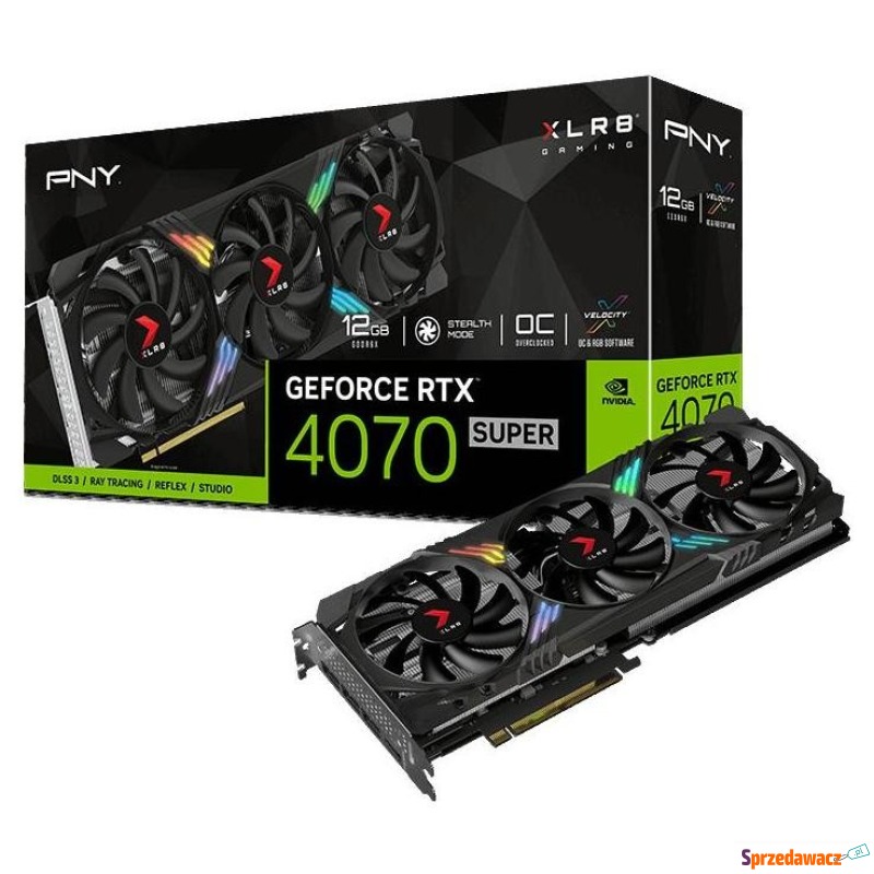 PNY GeForce RTX 4070 SUPER Verto Triple Fan 12GB... - Karty graficzne - Ełk