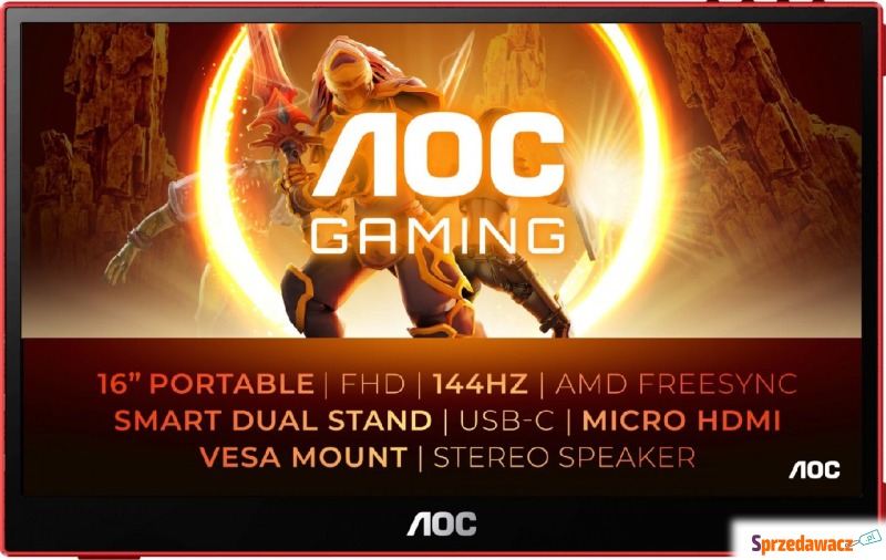 AOC 16G3 - 15.6'' | Full HD | 144Hz - Monitory LCD i LED - Starachowice