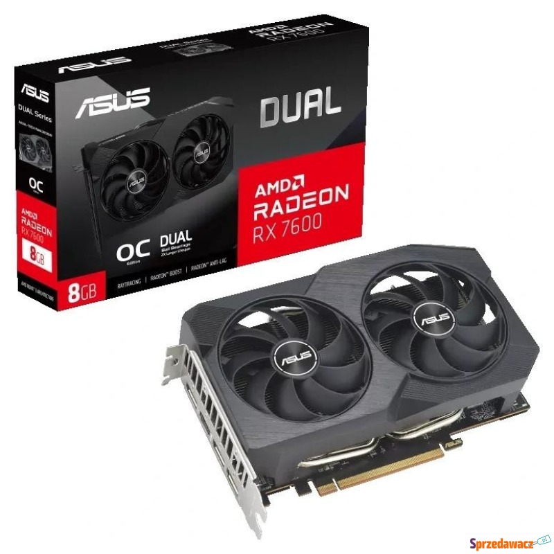 ASUS Radeon RX 7600 DUAL 8GB OC V2 - Karty graficzne - Radom