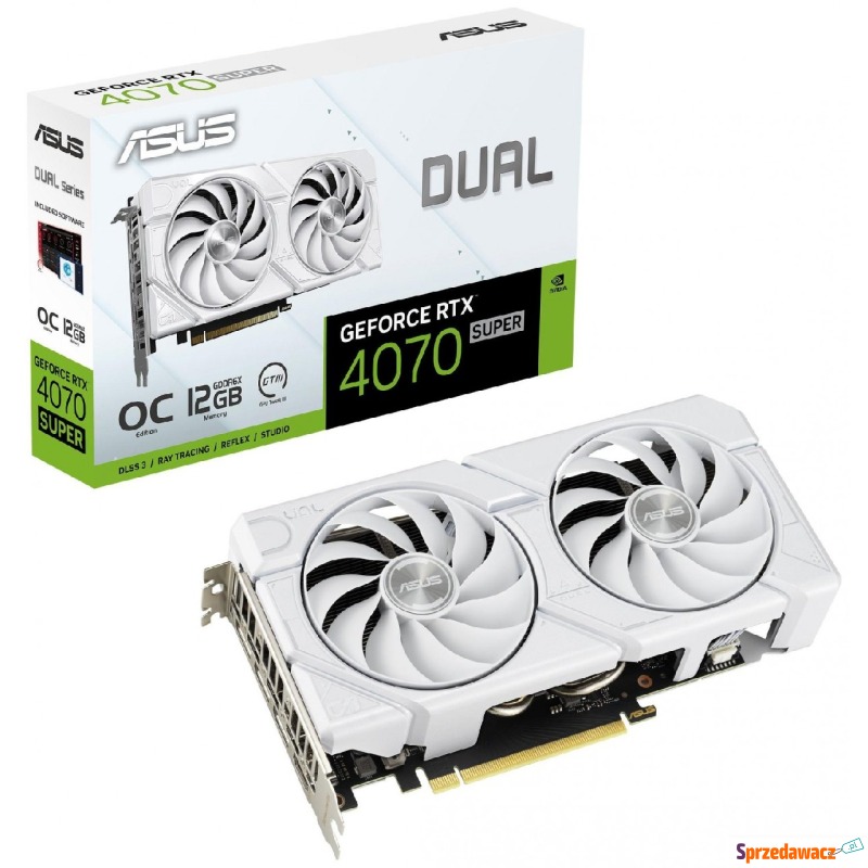 ASUS GeForce RTX 4070 SUPER DUAL OC EVO WHITE... - Karty graficzne - Wodzisław Śląski