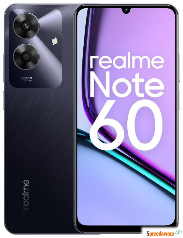 realme Note 60 6/128GB czarny - Telefony komórkowe - Elbląg