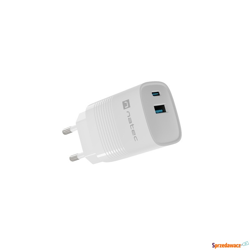 Natec Ribera GaN 30W USB-A USB-C biała - Ładowarki sieciowe - Białystok