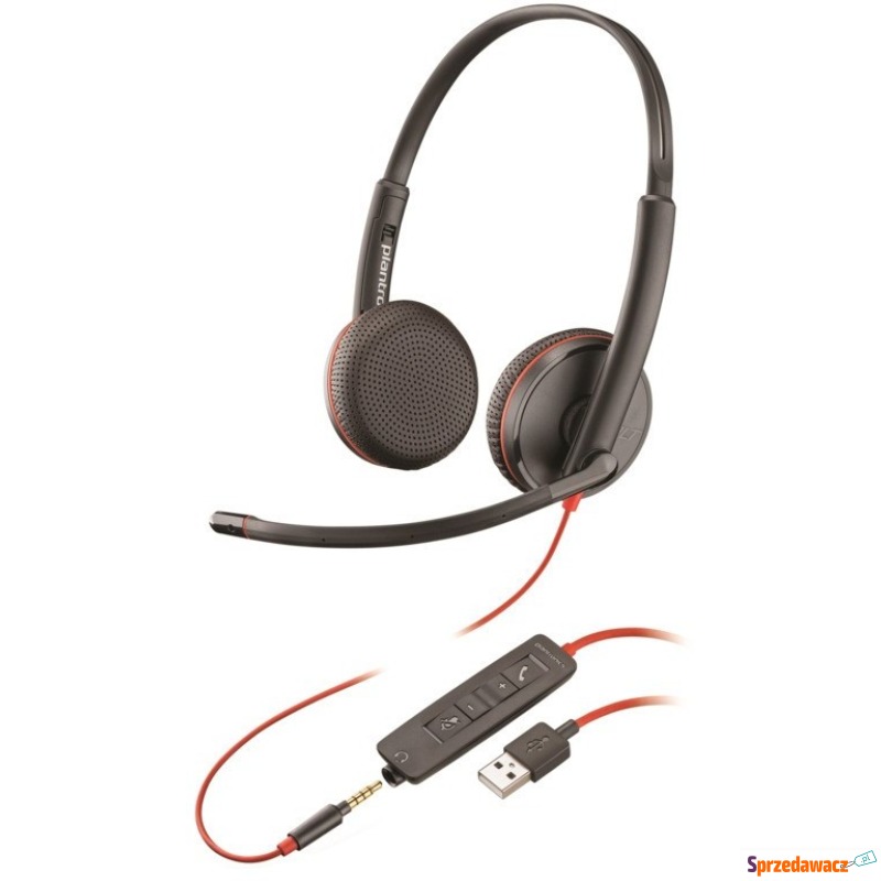 Nauszne Plantronics Blackwire C3225 USB-A - Słuchawki - Bługowo