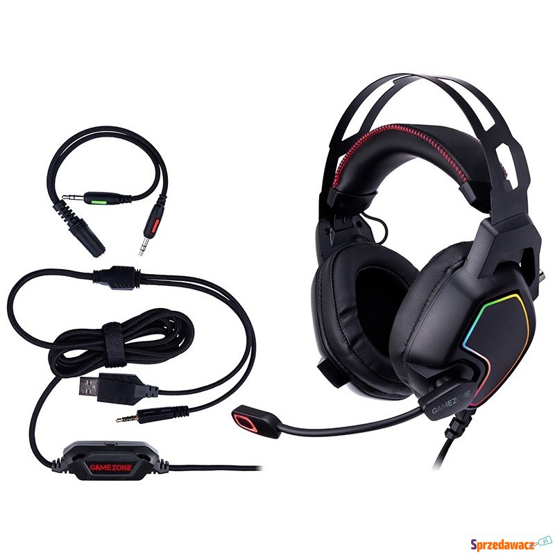 Nauszne Tracer GameZone Raptor V2 RGB - Słuchawki - Wieluń