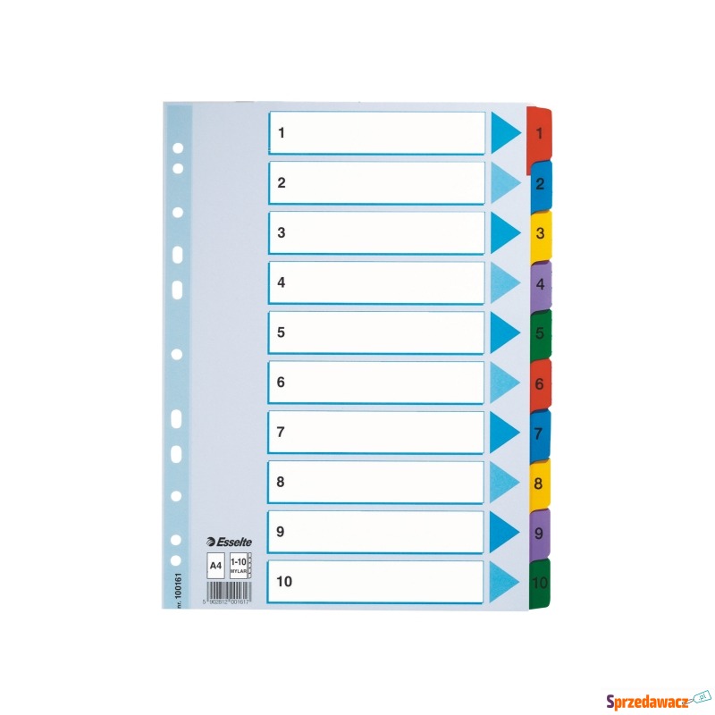 Przekładki do segregatorów Esselte numeryczne... - Segregatory - Radom