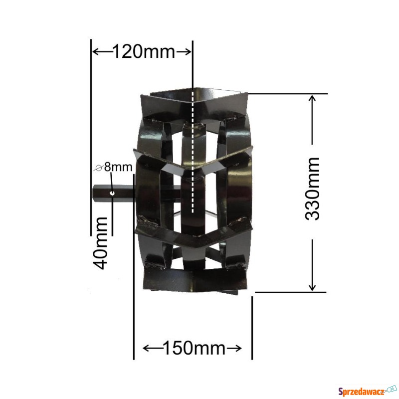 KOŁA ŁOPATKOWE METALOWE ŻELAZNE DO GLEBOGRYZA... - Glebogryzarki - Opalenica