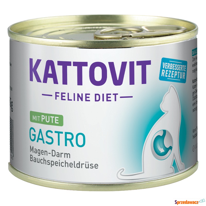 Kattovit Gastro, 6 x 185 g - Indyk, 6 x 185 g - Karmy dla kotów - Jarosław