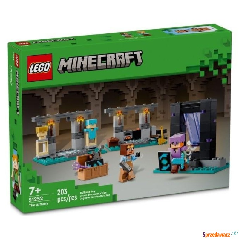 Klocki konstrukcyjne LEGO Minecraft 21252 Zbrojownia - Klocki - Grudziądz