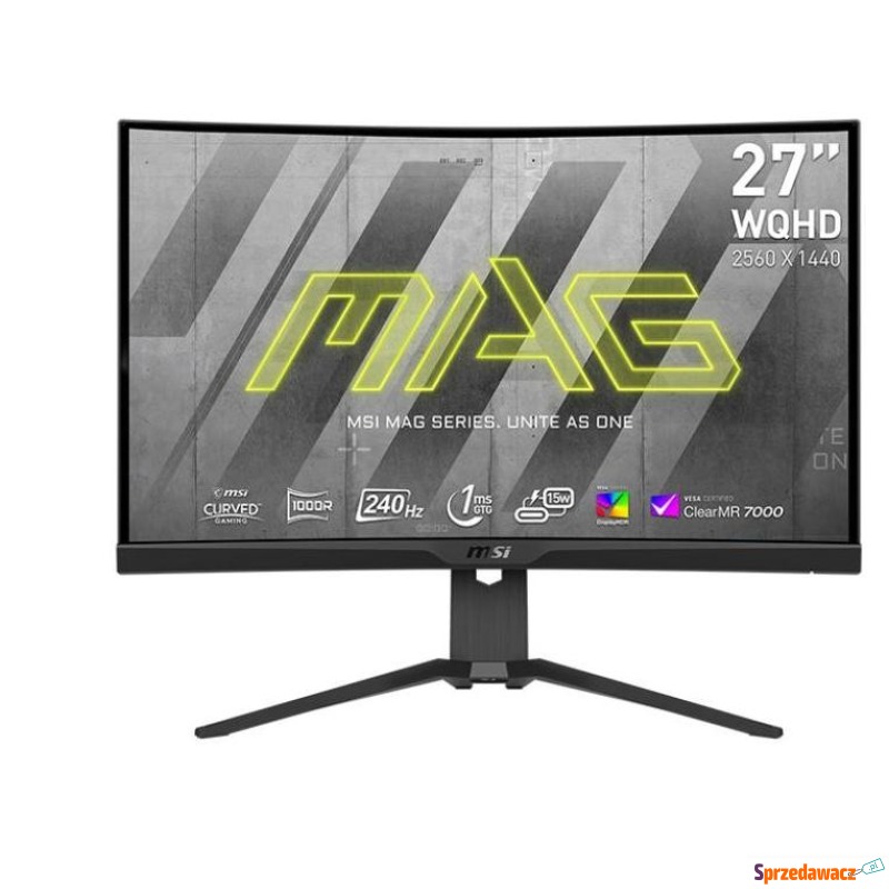 MSI MAG 275CQRXF - 27'' | VA | QHD | 1ms | 240Hz... - Monitory LCD i LED - Wodzisław Śląski